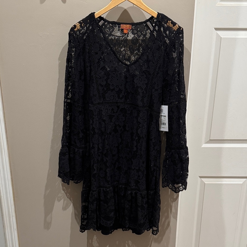 Scully Black Lace Long Sleeve Dress